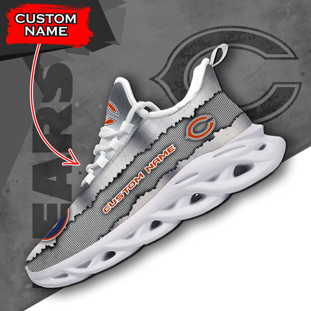 Ideafootwear Chicago Bears NFL Max Soul Shoes Sneakers For Men And Women