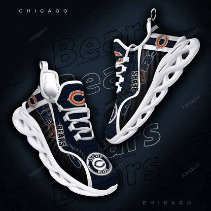 Ideafootwear Chicago Bears NFL Max Soul Shoes Sneakers For Men And Women
