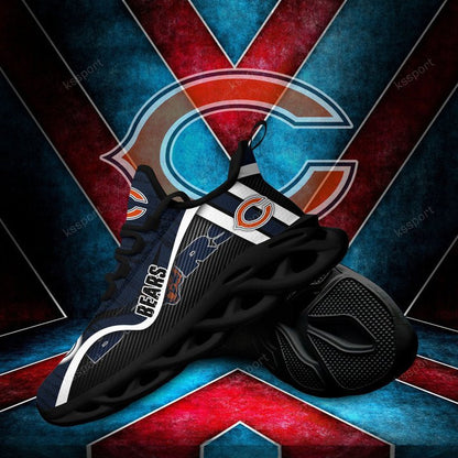 Ideafootwear Chicago Bears NFL Max Soul Shoes Sneakers For Men And Women