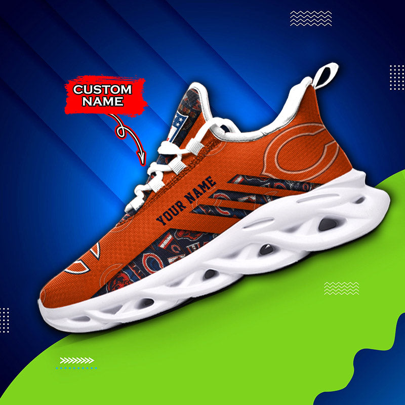 Ideafootwear Chicago Bears NFL Max Soul Shoes Sneakers For Men And Women