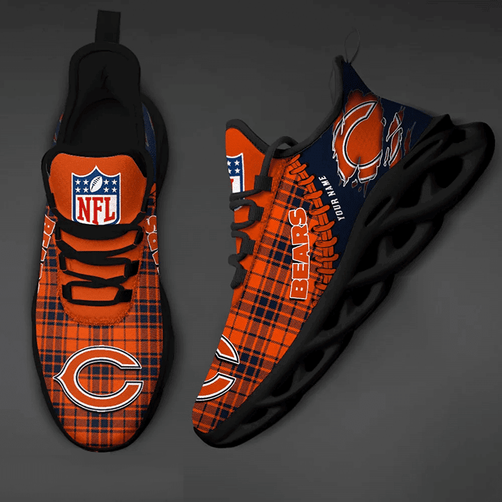 Ideafootwear Chicago Bears NFL Max Soul Shoes Sneakers For Men And Women