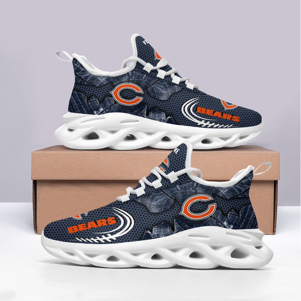 Ideafootwear Chicago Bears NFL Max Soul Shoes Sneakers For Men And Women