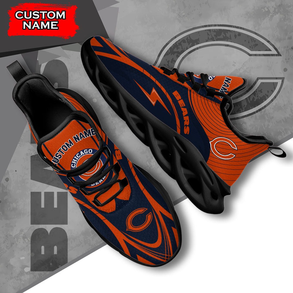 Ideafootwear Chicago Bears NFL Max Soul Shoes Sneakers For Men And Women