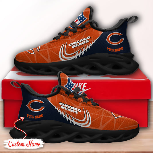 Ideafootwear Chicago Bears NFL Max Soul Shoes Sneakers For Men And Women