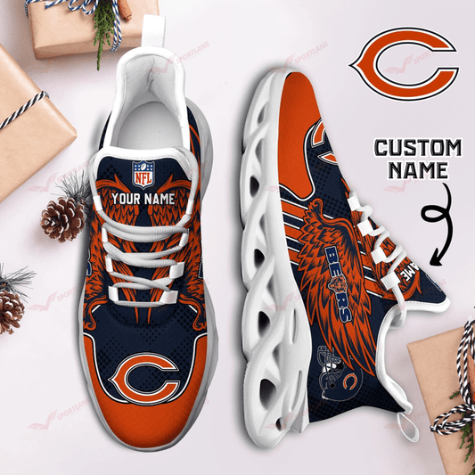 Ideafootwear Chicago Bears NFL Max Soul Shoes Sneakers For Men And Women