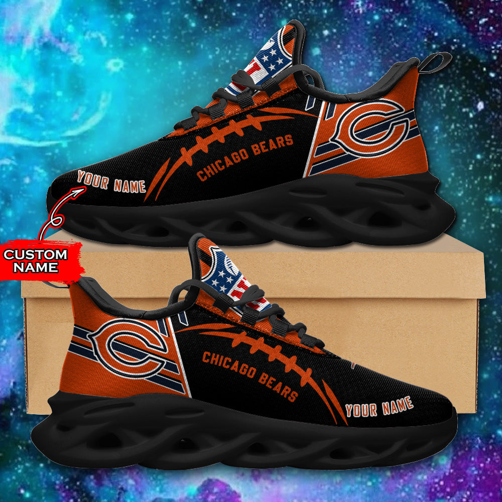Ideafootwear Chicago Bears NFL Max Soul Shoes Sneakers For Men And Women