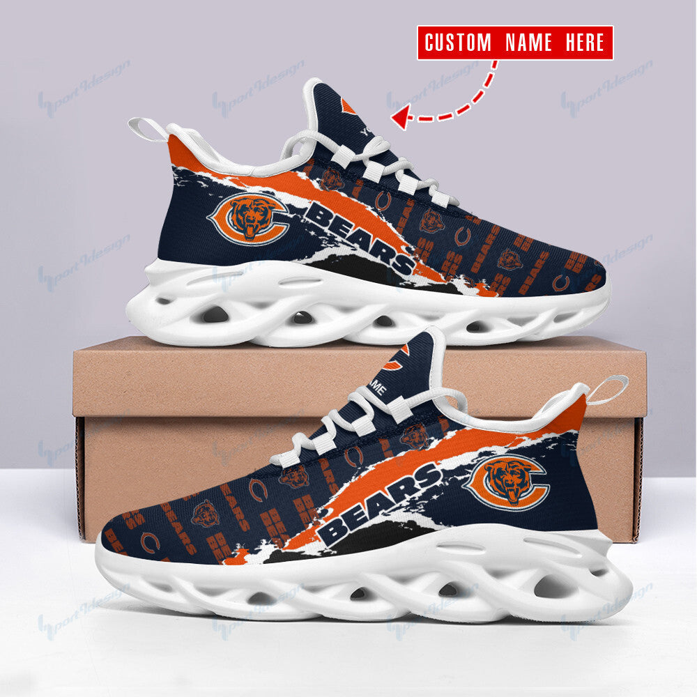 Ideafootwear Chicago Bears NFL Max Soul Shoes Sneakers For Men And Women