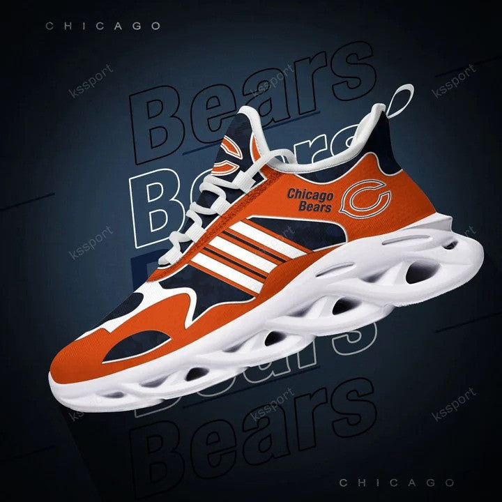 Ideafootwear Chicago Bears NFL Max Soul Shoes Sneakers For Men And Women