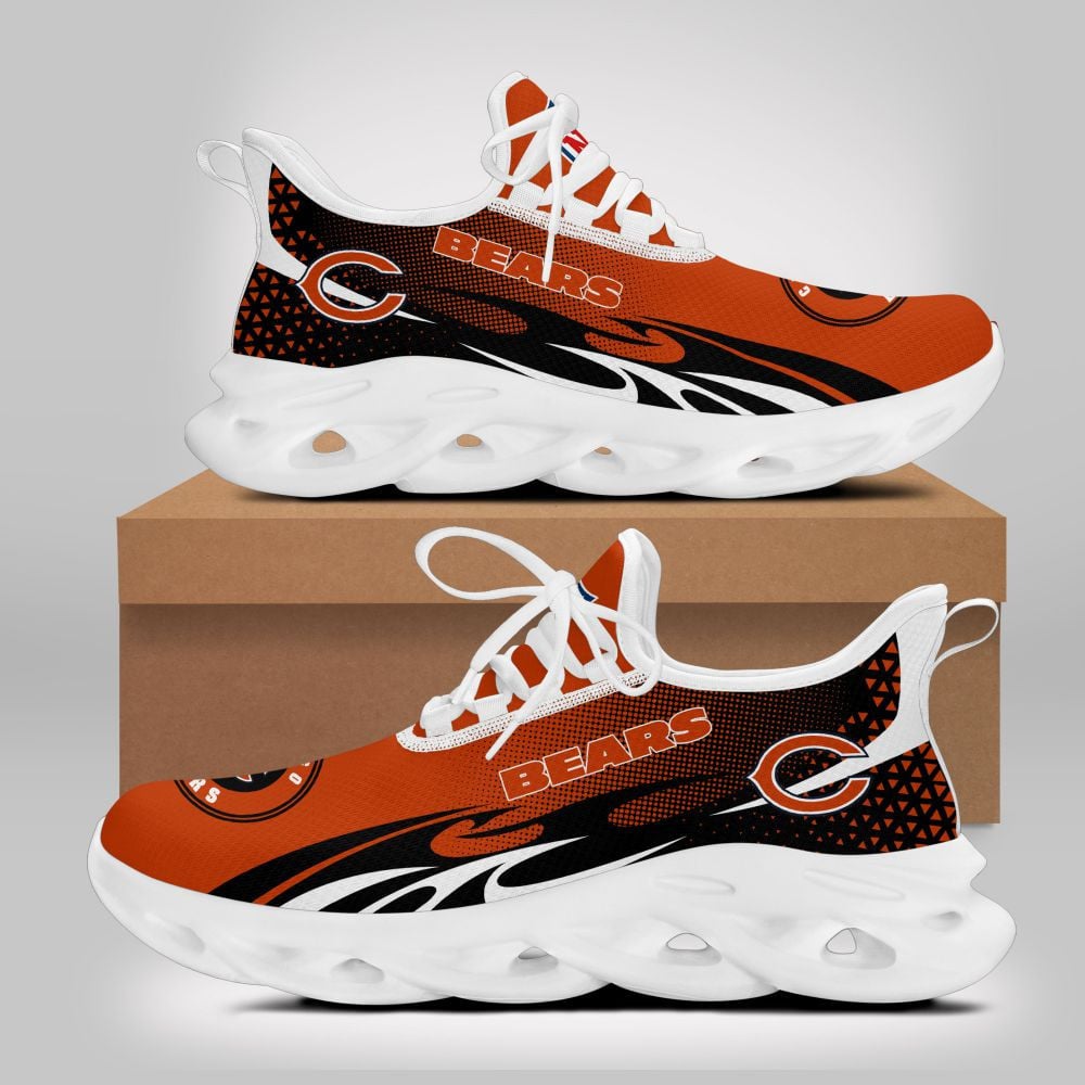 Ideafootwear Chicago Bears NFL Max Soul Shoes Sneakers For Men And Women
