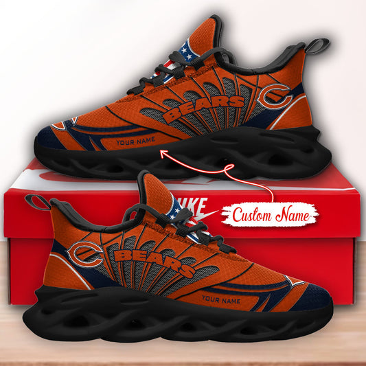 Ideafootwear Chicago Bears NFL Max Soul Shoes Sneakers For Men And Women