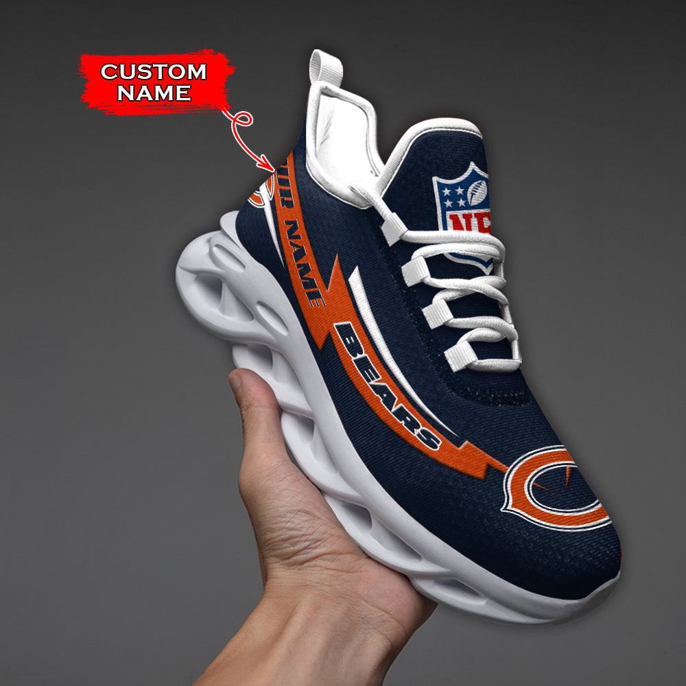 Ideafootwear Chicago Bears NFL Max Soul Shoes Sneakers For Men And Women