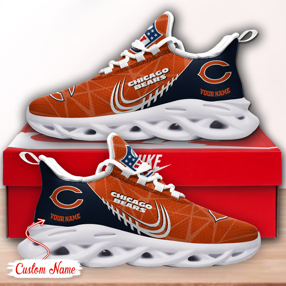 Ideafootwear Chicago Bears NFL Max Soul Shoes Sneakers For Men And Women