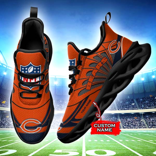 Ideafootwear Chicago Bears NFL Max Soul Shoes Sneakers For Men And Women