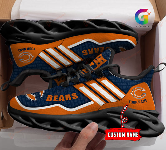 Ideafootwear Chicago Bears NFL Max Soul Shoes Sneakers For Men And Women