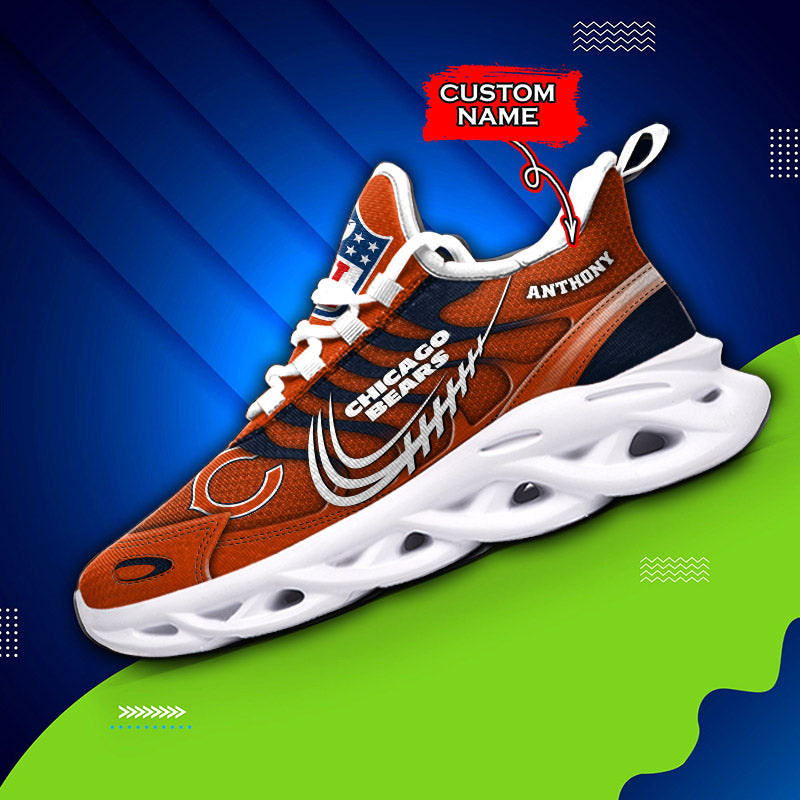 Ideafootwear Chicago Bears NFL Max Soul Shoes Sneakers For Men And Women