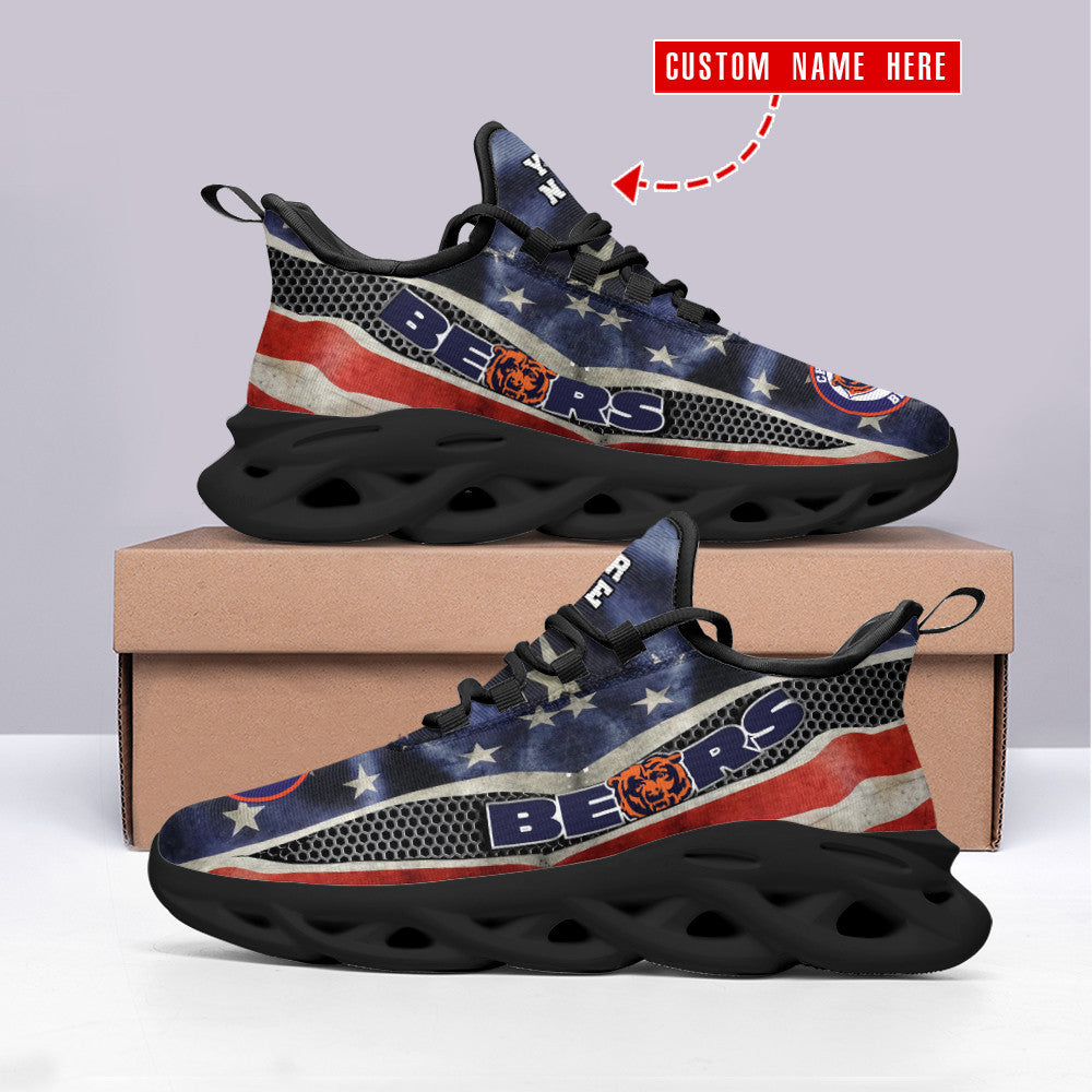 Ideafootwear Chicago Bears NFL Max Soul Shoes Sneakers For Men And Women