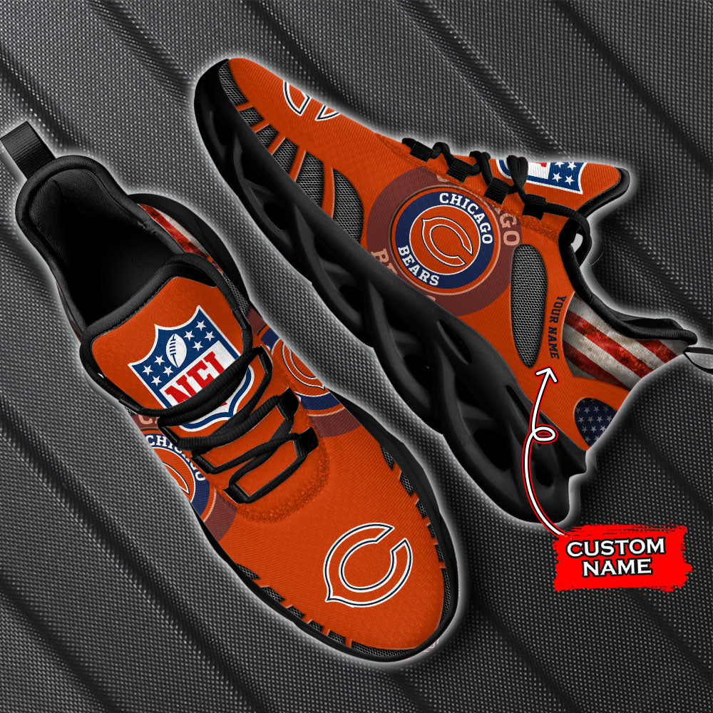Ideafootwear Chicago Bears NFL Max Soul Shoes Sneakers For Men And Women