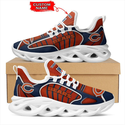 Ideafootwear Chicago Bears NFL Max Soul Shoes Sneakers For Men And Women