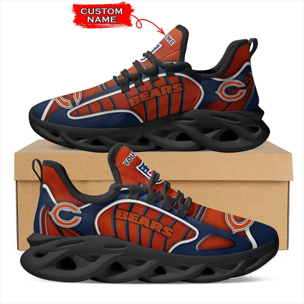 Ideafootwear Chicago Bears NFL Max Soul Shoes Sneakers For Men And Women
