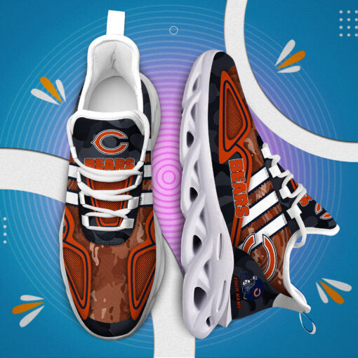 Ideafootwear Chicago Bears NFL Max Soul Shoes Sneakers For Men And Women