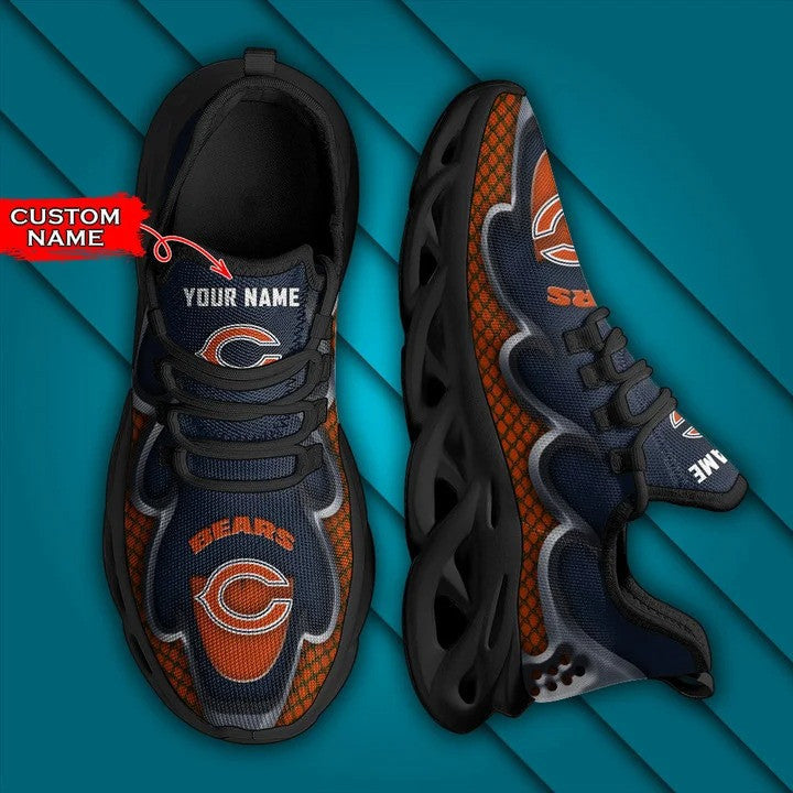 Ideafootwear Chicago Bears NFL Max Soul Shoes Sneakers For Men And Women