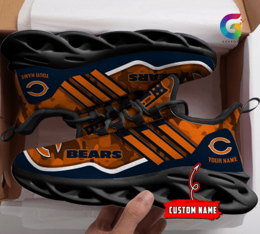 Ideafootwear Chicago Bears NFL Max Soul Shoes Sneakers For Men And Women