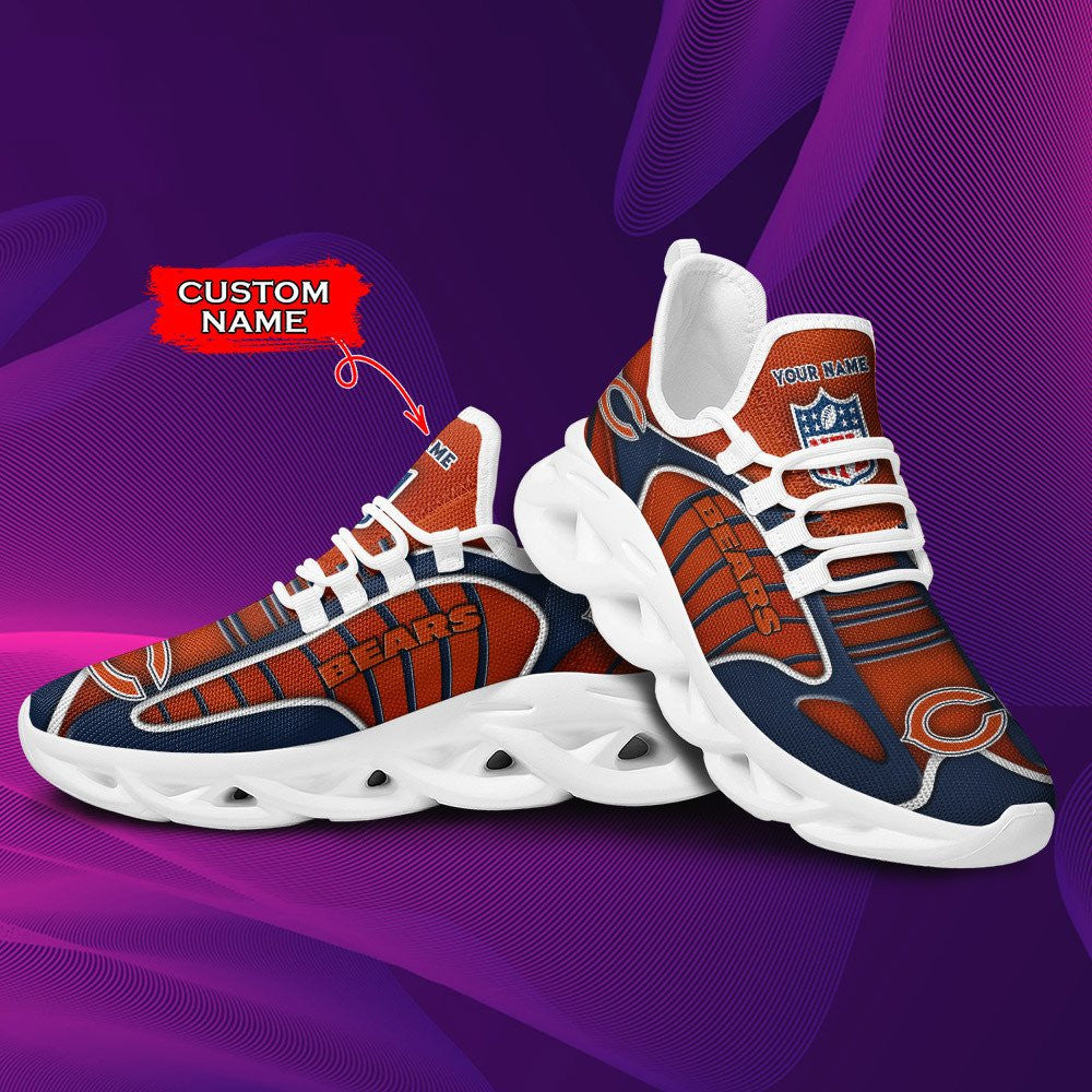 Ideafootwear Chicago Bears NFL Max Soul Shoes Sneakers For Men And Women