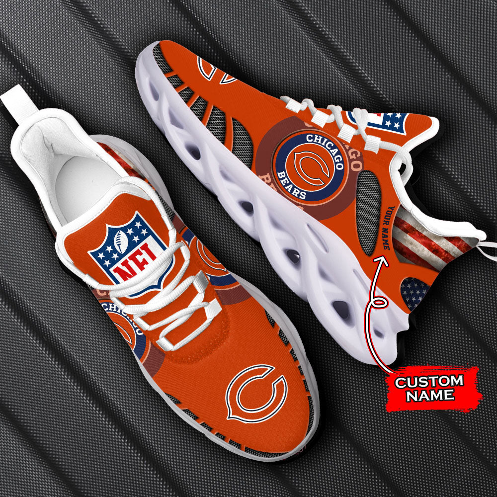 Ideafootwear Chicago Bears NFL Max Soul Shoes Sneakers For Men And Women