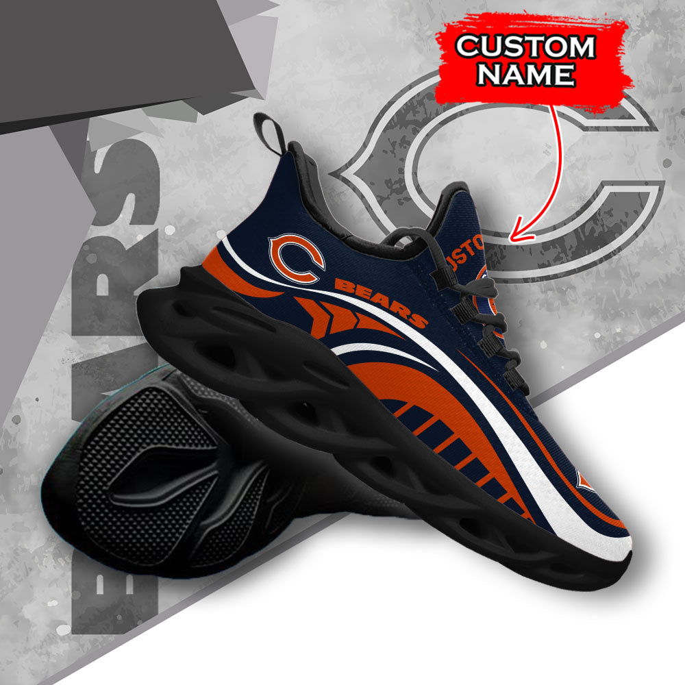 Ideafootwear Chicago Bears NFL Max Soul Shoes Sneakers For Men And Women