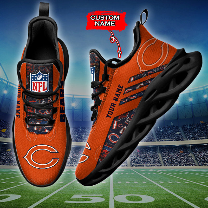 Ideafootwear Chicago Bears NFL Max Soul Shoes Sneakers For Men And Women