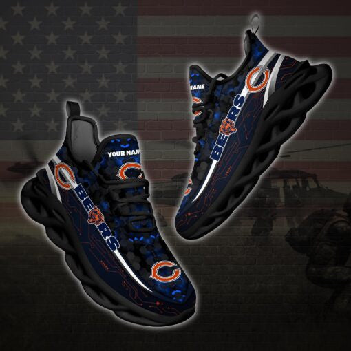 Ideafootwear Chicago Bears NFL Max Soul Shoes Sneakers For Men And Women