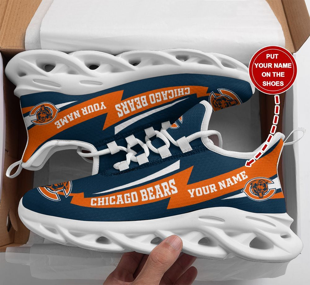 Ideafootwear Chicago Bears NFL Max Soul Shoes Sneakers For Men And Women