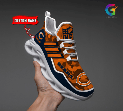 Ideafootwear Chicago Bears NFL Max Soul Shoes Sneakers For Men And Women