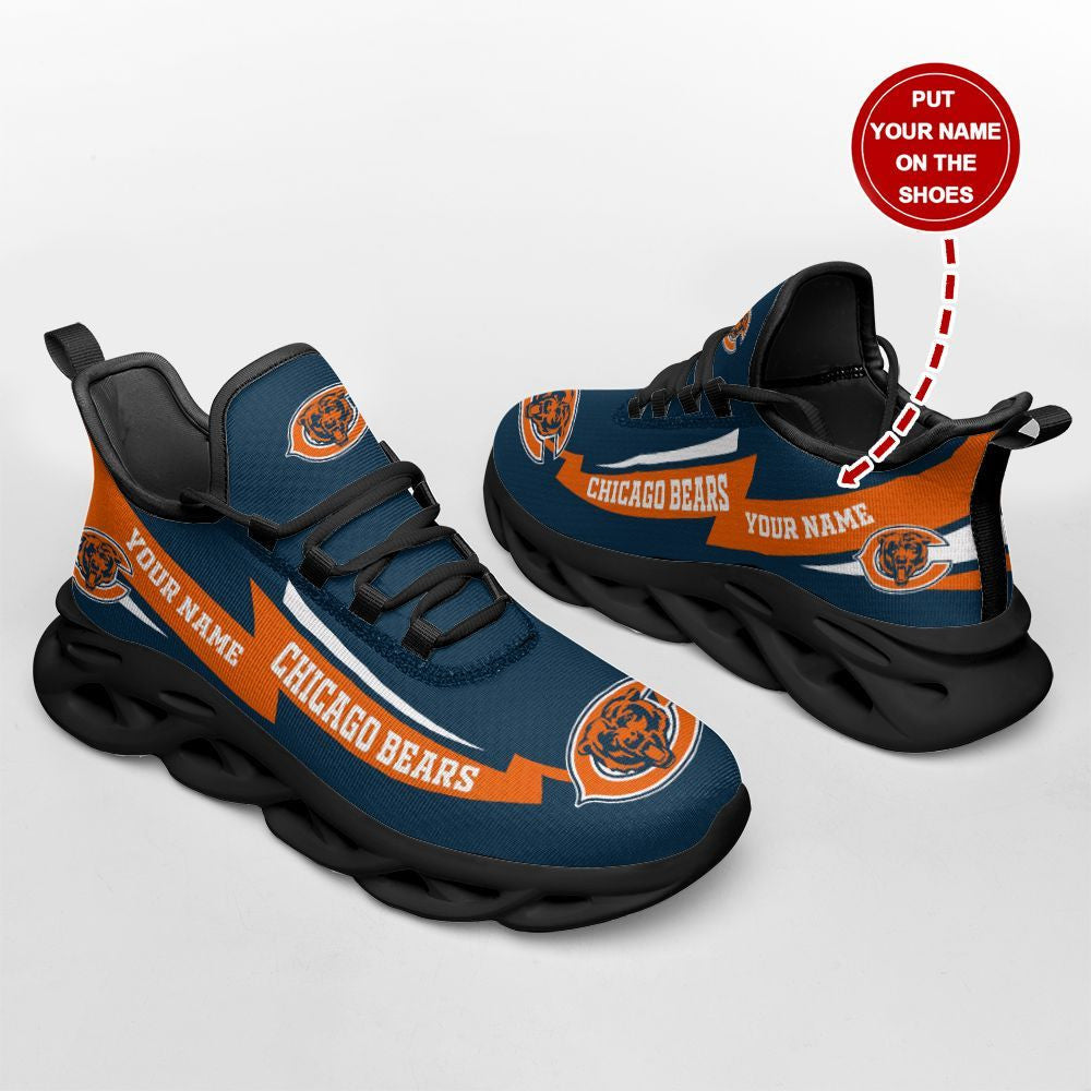 Ideafootwear Chicago Bears NFL Max Soul Shoes Sneakers For Men And Women