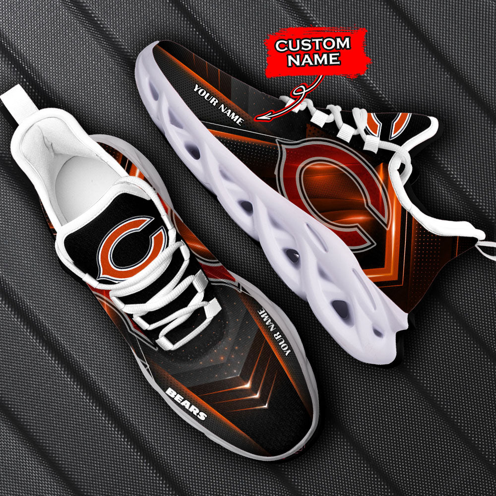 Ideafootwear Chicago Bears NFL Max Soul Shoes Sneakers For Men And Women