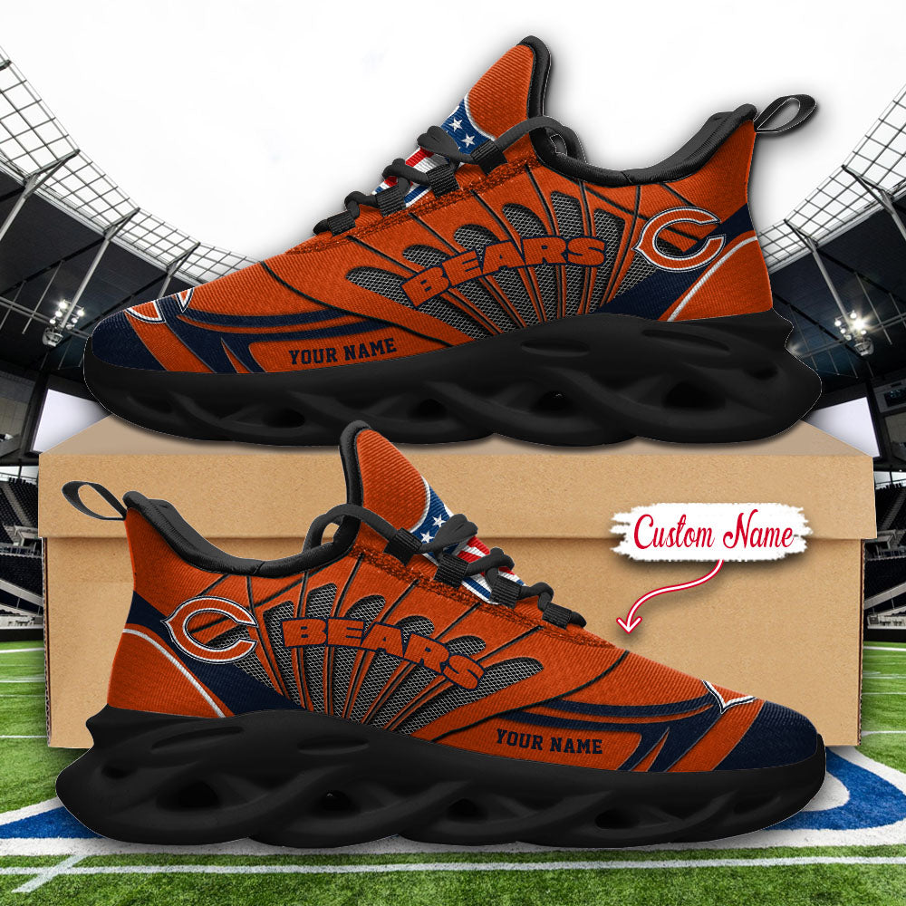 Ideafootwear Chicago Bears NFL Max Soul Shoes Sneakers For Men And Women