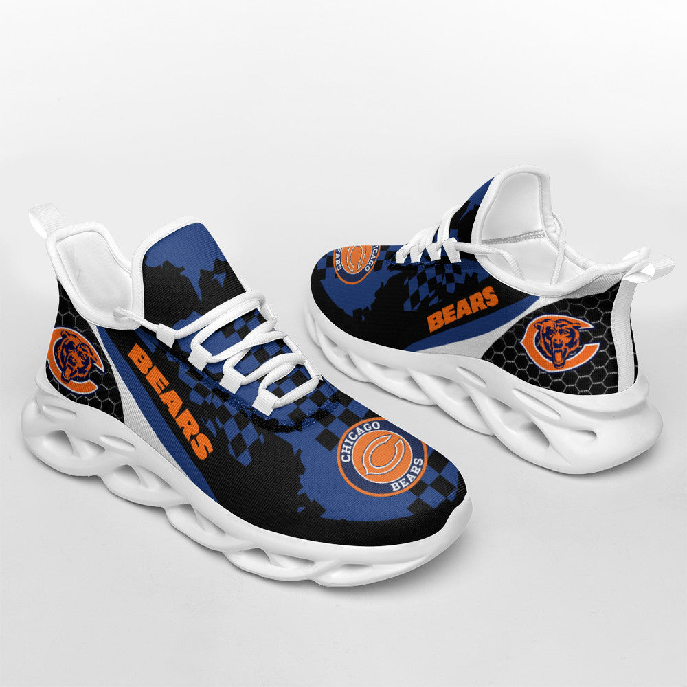 Ideafootwear Chicago Bears NFL Max Soul Shoes Sneakers For Men And Women