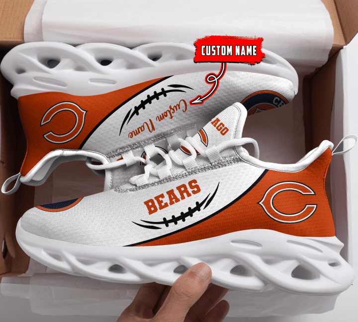 Ideafootwear Chicago Bears NFL Max Soul Shoes Sneakers For Men And Women