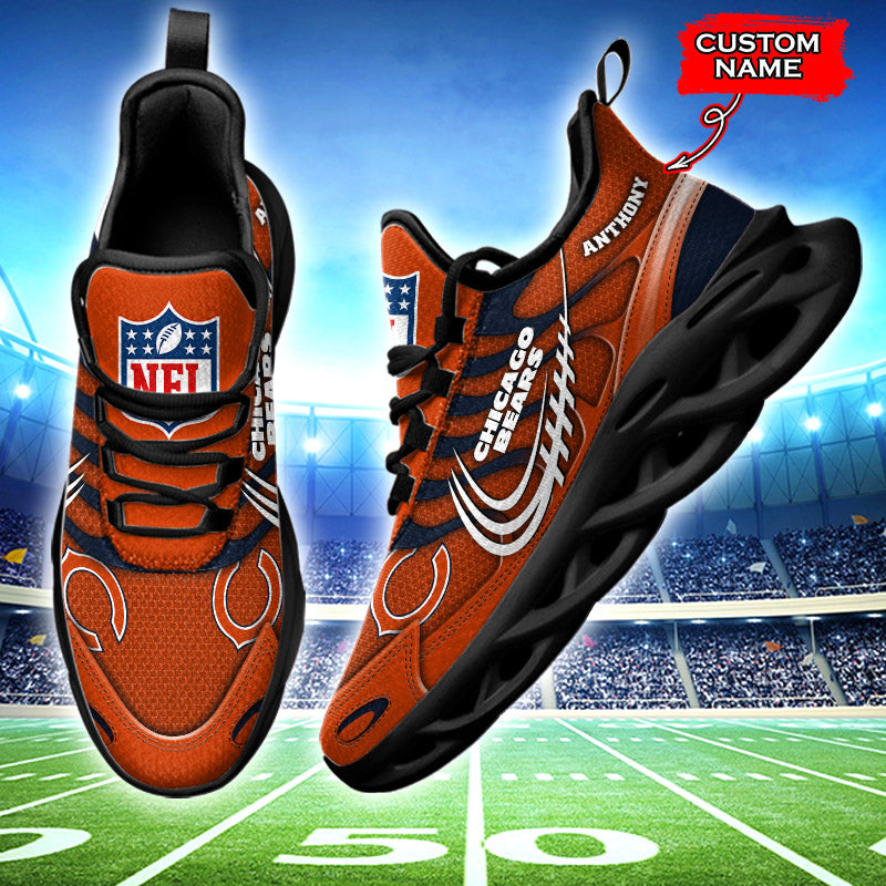 Ideafootwear Chicago Bears NFL Max Soul Shoes Sneakers For Men And Women