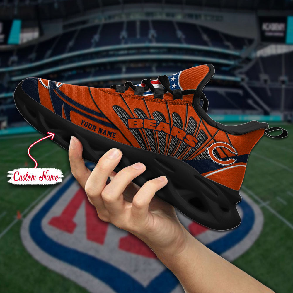 Ideafootwear Chicago Bears NFL Max Soul Shoes Sneakers For Men And Women