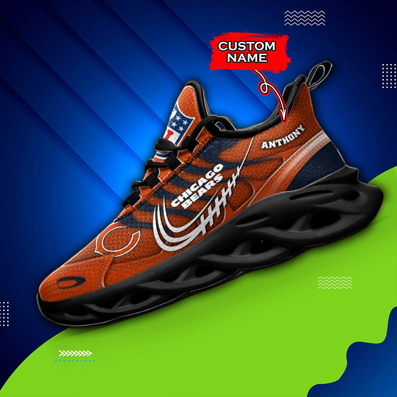 Ideafootwear Chicago Bears NFL Max Soul Shoes Sneakers For Men And Women