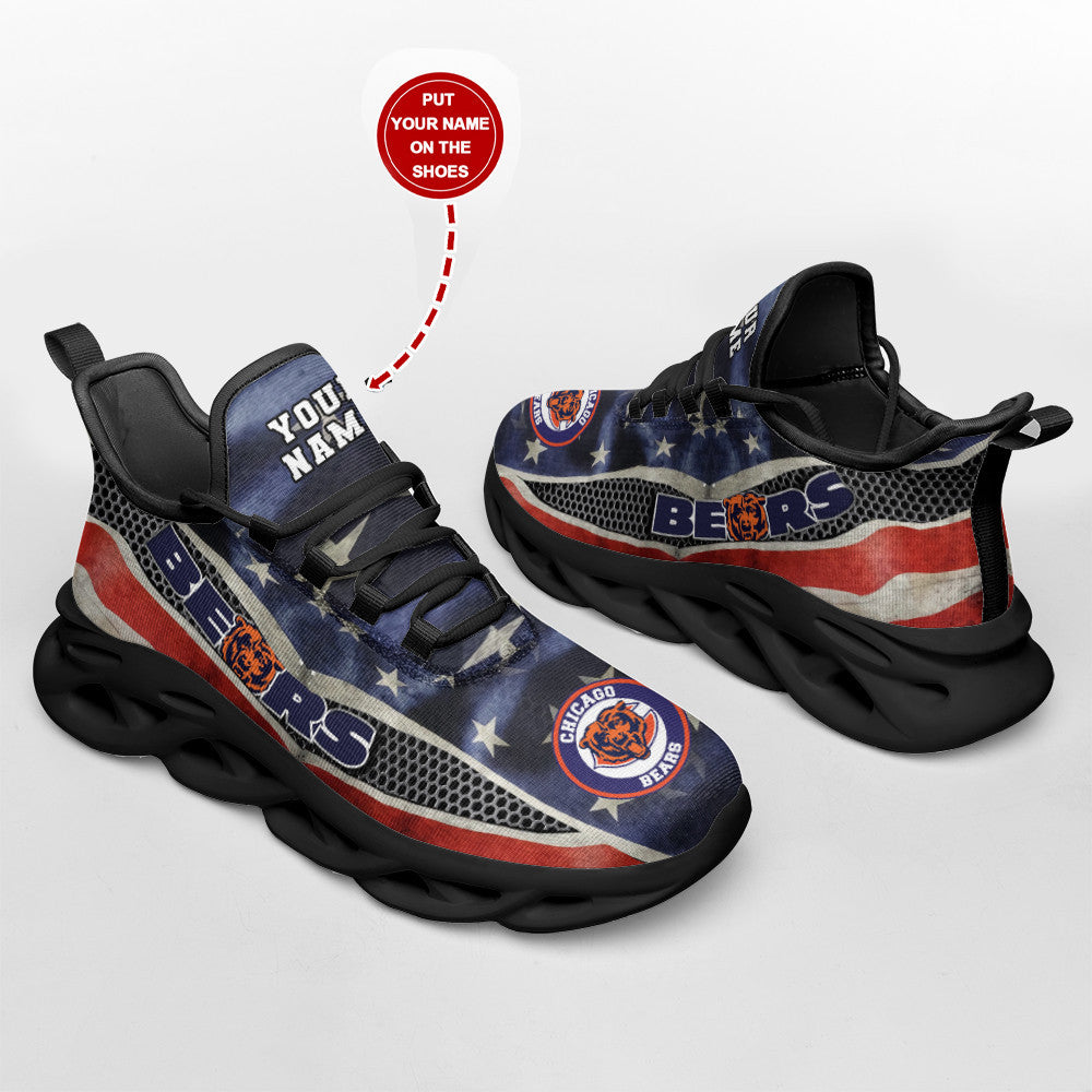 Ideafootwear Chicago Bears NFL Max Soul Shoes Sneakers For Men And Women