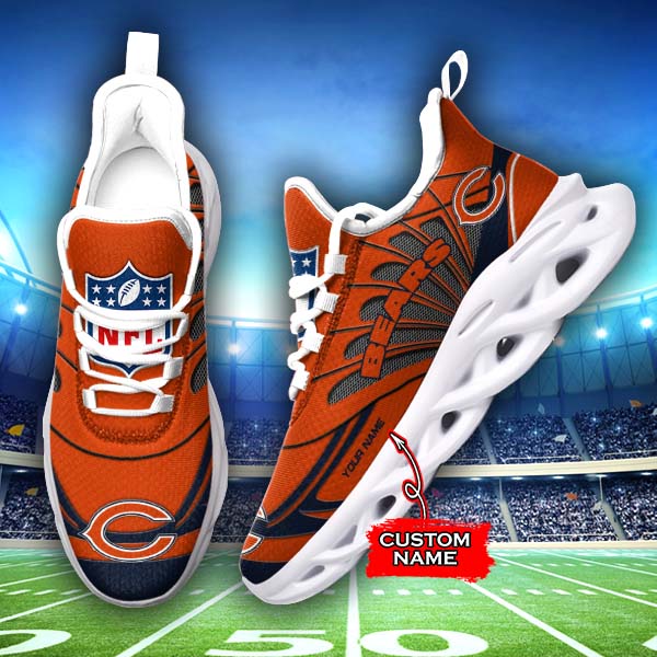 Ideafootwear Chicago Bears NFL Max Soul Shoes Sneakers For Men And Women