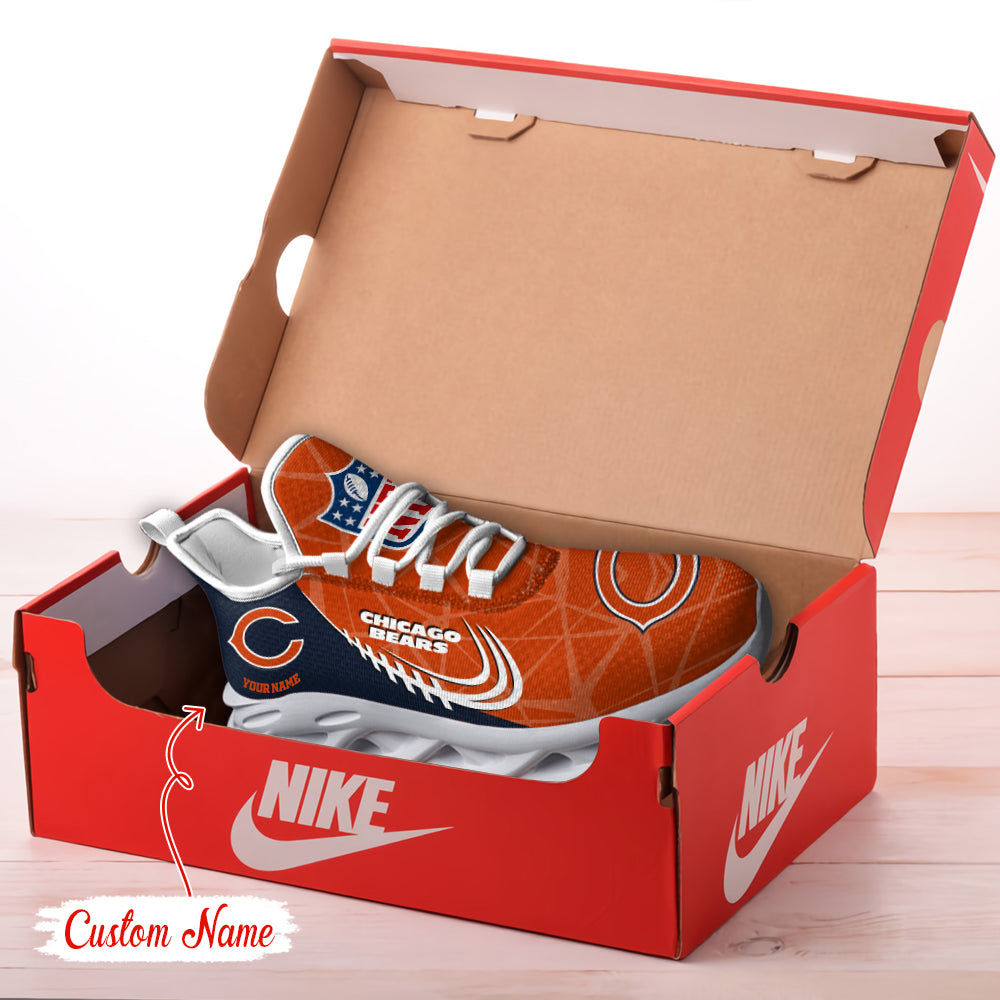 Ideafootwear Chicago Bears NFL Max Soul Shoes Sneakers For Men And Women