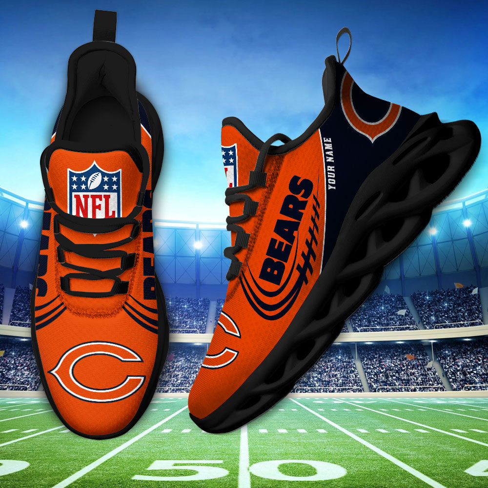 Ideafootwear Chicago Bears NFL Max Soul Shoes Sneakers For Men And Women