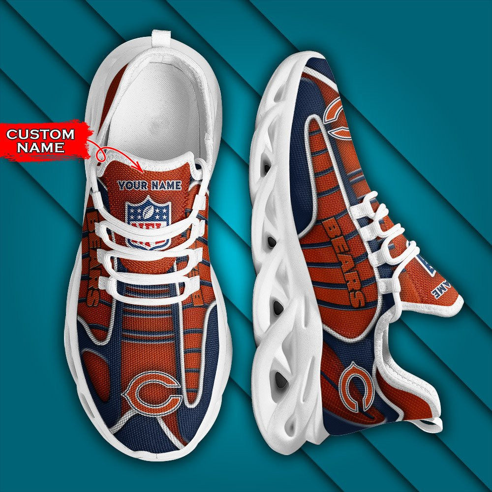 Ideafootwear Chicago Bears NFL Max Soul Shoes Sneakers For Men And Women