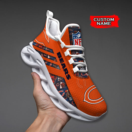 Ideafootwear Chicago Bears NFL Max Soul Shoes Sneakers For Men And Women