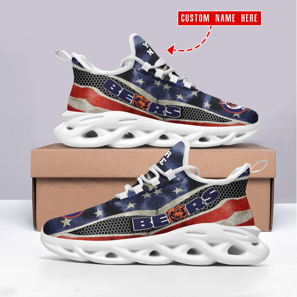 Ideafootwear Chicago Bears NFL Max Soul Shoes Sneakers For Men And Women