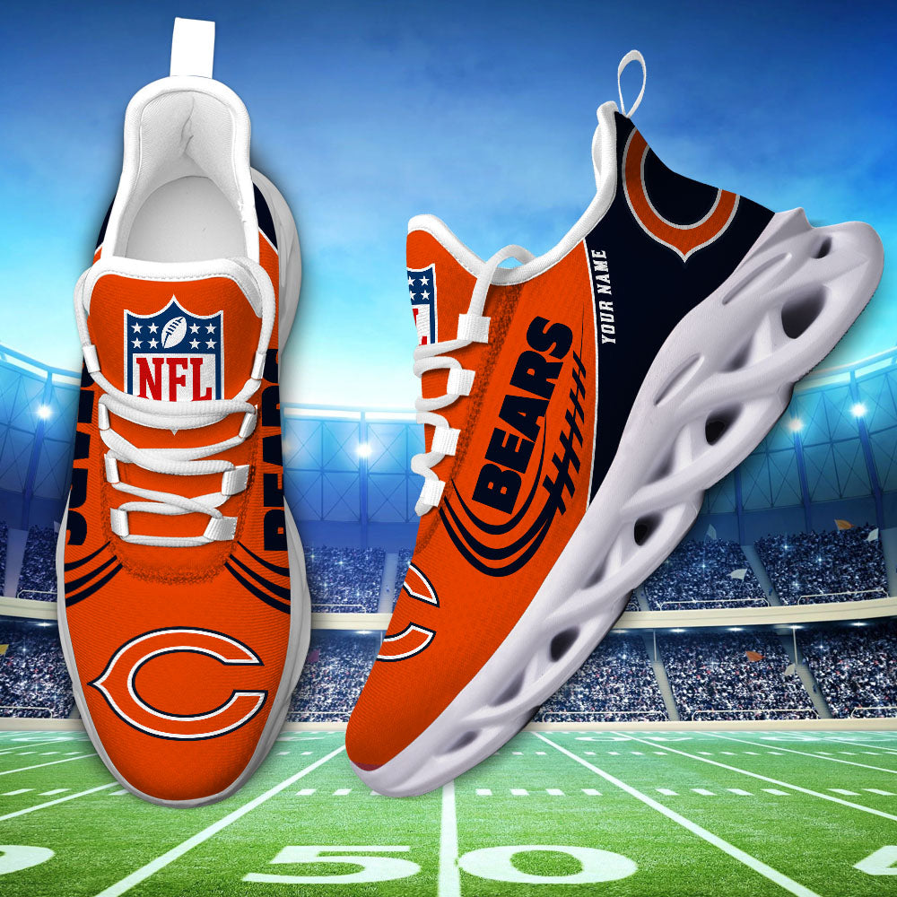 Ideafootwear Chicago Bears NFL Max Soul Shoes Sneakers For Men And Women