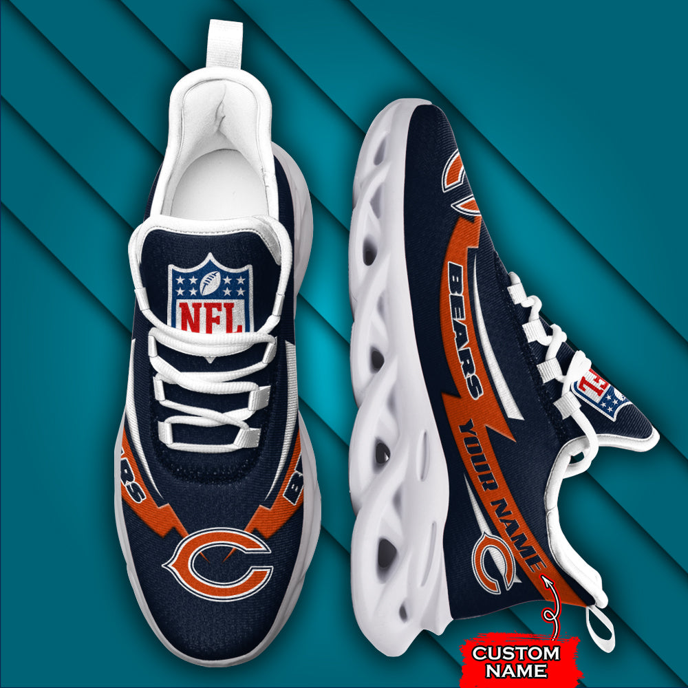 Ideafootwear Chicago Bears NFL Max Soul Shoes Sneakers For Men And Women